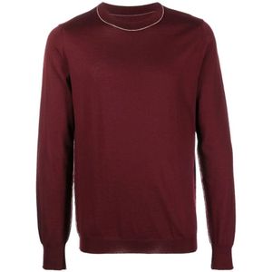 Maison Margiela, Heren, Truien, Rood, Maat: S Wol,