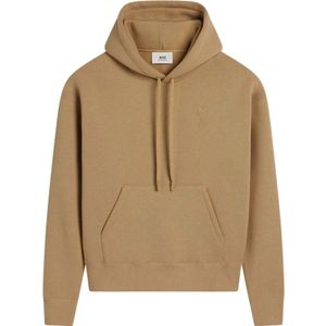 Ami Paris, Heren, Sweatshirts & Hoodies, Bruin, Maat: S