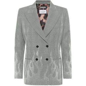 Philipp Plein, Dames, Jassen, Zwart, Maat: XS Lame,