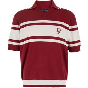 Dolce & Gabbana, Heren, Tops, Rood, Maat: L Katoen,