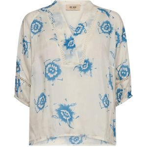 MOS Mosh, Dames, Blouses & Shirts, Wit, Maat: L Viscose,