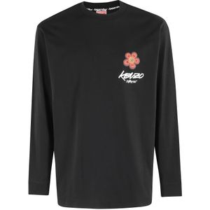 Kenzo, Heren, Tops, Zwart, Maat: S