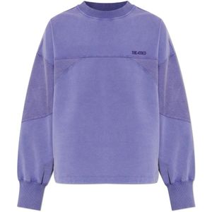 The Attico, Dames, Sweatshirts & Hoodies, Paars, Maat: 2XS Katoen,