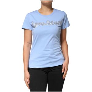 Pinko, Dames, Tops, Blauw, Maat: 2XS