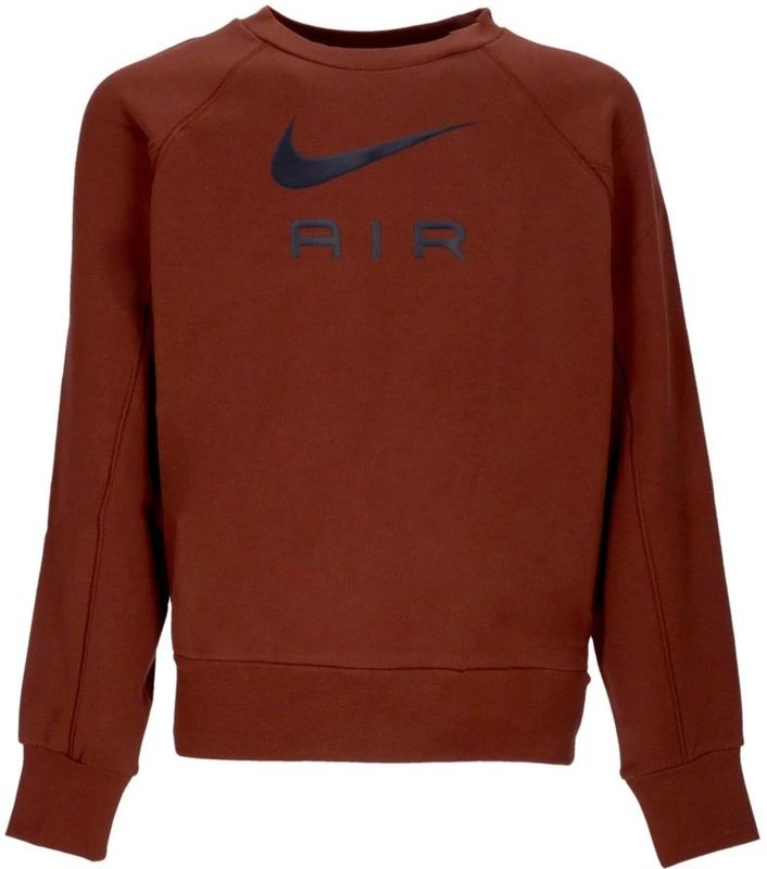 Nike - Lightweight Crewneck Sweatshirt - Bruin - Heren - Katoen