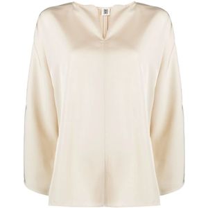 By Malene Birger, Dames, Blouses & Shirts, Beige, Maat: S