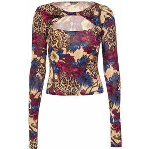 Roberto Cavalli, Dames, Blouses & Shirts, Veelkleurig, Maat: XS