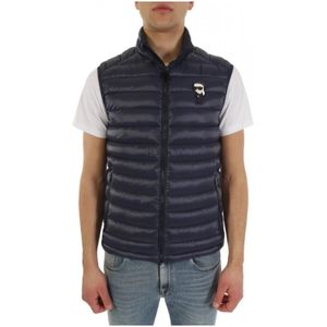 Karl Lagerfeld, Heren, Jassen, Blauw, Maat: XL Polyamide,