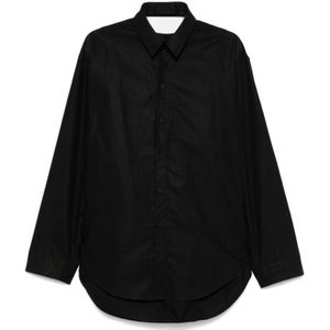 Balenciaga, Dames, Blouses & Shirts, Zwart, Maat: S Katoen,