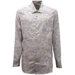 Etro, Heren, Overhemden, Paars, Maat: 2XL
