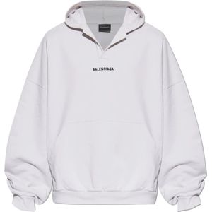 Balenciaga, Heren, Sweatshirts & Hoodies, Grijs, Maat: L Katoen,