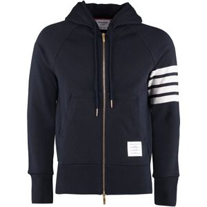Thom Browne, Heren, Sweatshirts & Hoodies, Blauw, Maat: S Katoen,