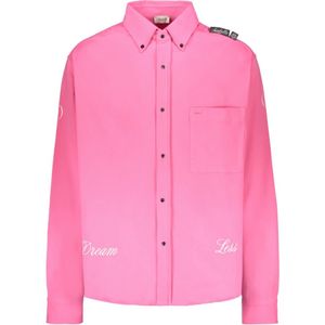 Isabella 1985, Heren, Overhemden, Roze, Maat: S Katoen,