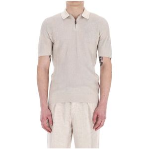 Eleventy, Heren, Tops, Beige, Maat: L Katoen,