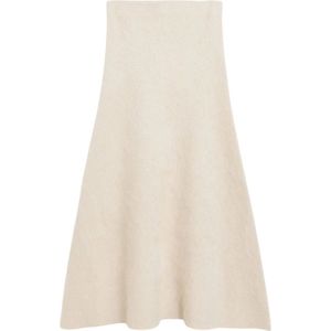 By Malene Birger, Dames, Rokken, Beige, Maat: L Wol,