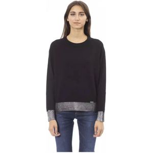 Baldinini, Dames, Truien, Zwart, Maat: M Wol,