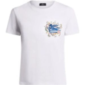 Etro, Dames, Tops, Wit, Maat: S Katoen,