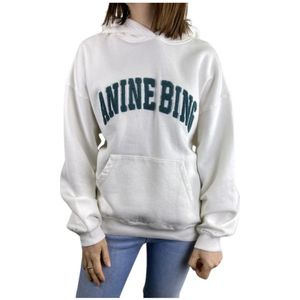 Anine Bing, Dames, Sweatshirts & Hoodies, Wit, Maat: M Jersey,