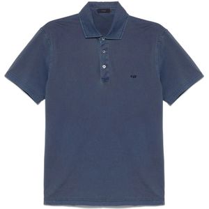 Fay, Heren, Tops, Blauw, Maat: S