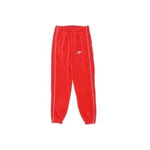 Nike Velour Club Sportswear Broek , Red , Heren , Maat: XS