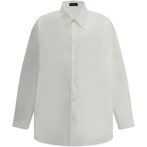 Balenciaga, Heren, Overhemden, Wit, Maat: M Katoen,