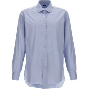 Barba, Heren, Overhemden, Blauw, Maat: 2XL Katoen,