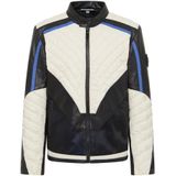 Carlo Colucci - Bikerjas - Zwart - Leer - Unieke Badge