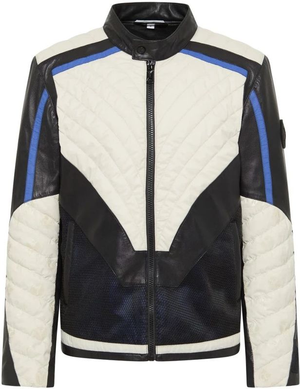 Carlo Colucci - Bikerjas - Zwart - Leer - Unieke Badge