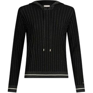 Liu Jo, Dames, Truien, Zwart, Maat: XS Viscose,