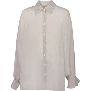 Blanca Vita, Dames, Blouses & Shirts, Beige, Maat: S Katoen,