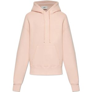 Ami Paris, Dames, Sweatshirts & Hoodies, Roze, Maat: M