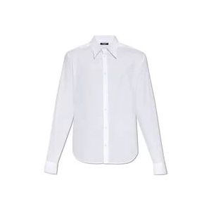 Balmain Katoenen shirt , White , Heren , Maat: 3XL