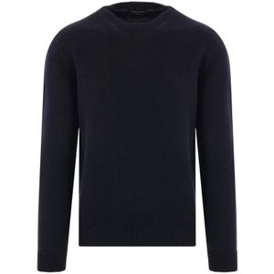 Roberto Collina, Heren, Truien, Blauw, Maat: 2XL Wol,