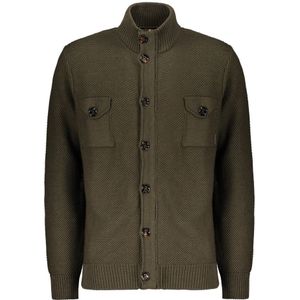 Moorer, Heren, Truien, Groen, Maat: L Wol,