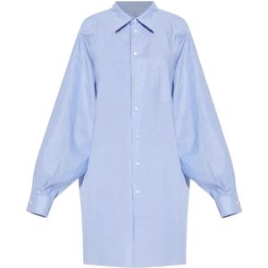 Maison Margiela, Dames, Blouses & Shirts, Blauw, Maat: 3XS