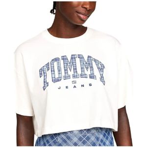 Tommy Hilfiger, Dames, Tops, Wit, Maat: S