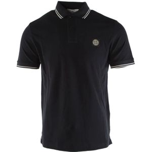 Stone Island, Heren, Tops, Blauw, Maat: S Katoen,