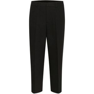 Kaffe, Dames, Broeken, Zwart, Maat: XS Leer,