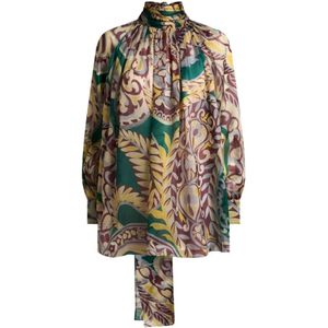 Etro, Dames, Blouses & Shirts, Veelkleurig, Maat: S Zijde,
