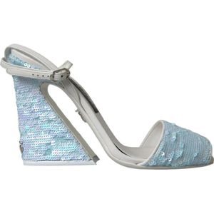 Dolce & Gabbana, Dames, Schoenen, Blauw, Maat: 39 EU Leer,