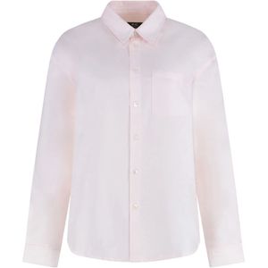 A.p.c., Dames, Blouses & Shirts, Roze, Maat: 2XS Katoen,