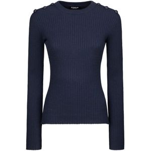 Dondup, Dames, Truien, Blauw, Maat: XS Viscose,