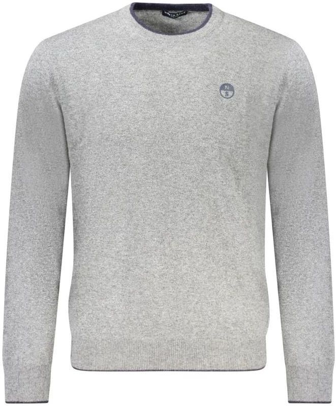 North Sails - Grijze Wollen Trui met Kasjmier - Heren