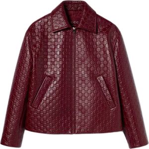 Gucci, Dames, Jassen, Rood, Maat: S Leer,
