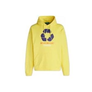 Dsquared2 Comfortabele en stijlvolle hoodie voor heren , Yellow , Heren , Maat: M