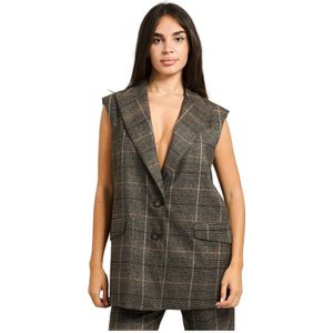 Manila Grace, Dames, Jassen, Veelkleurig, Maat: S Leer,