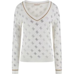 Guess, Dames, Truien, Beige, Maat: S