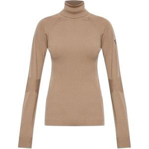 Moncler, Dames, Truien, Beige, Maat: S Wol,