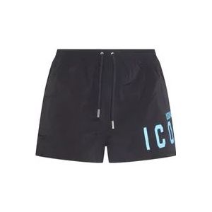 Dsquared2 Zwarte Sea Kleding met Be Icon Boxer Design , Black , Heren , Maat: 2XL