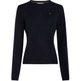 Tommy Hilfiger, Dames, Truien, Blauw, Maat: XS Wol,